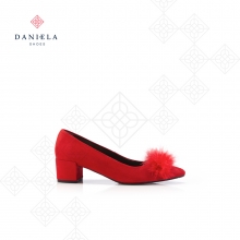 Shoes in red suede