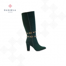 Green boots with double bracelet