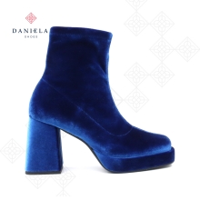 VELVET ANKLE BOOTS